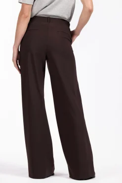 Lexie LONG bonded trousers - espresso