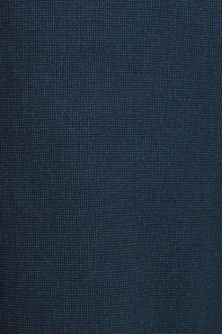 Lexie mini check trousers - dark blue/black
