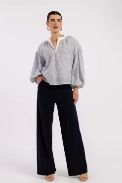 Lexie summer trousers - dark blue
