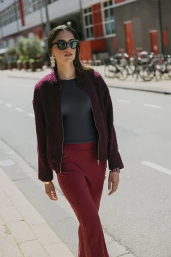 Lies bomber jacket - blackberry