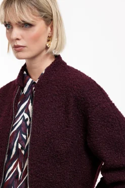 Lies bomber jacket - blackberry