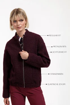 Lies bomber jacket - blackberry