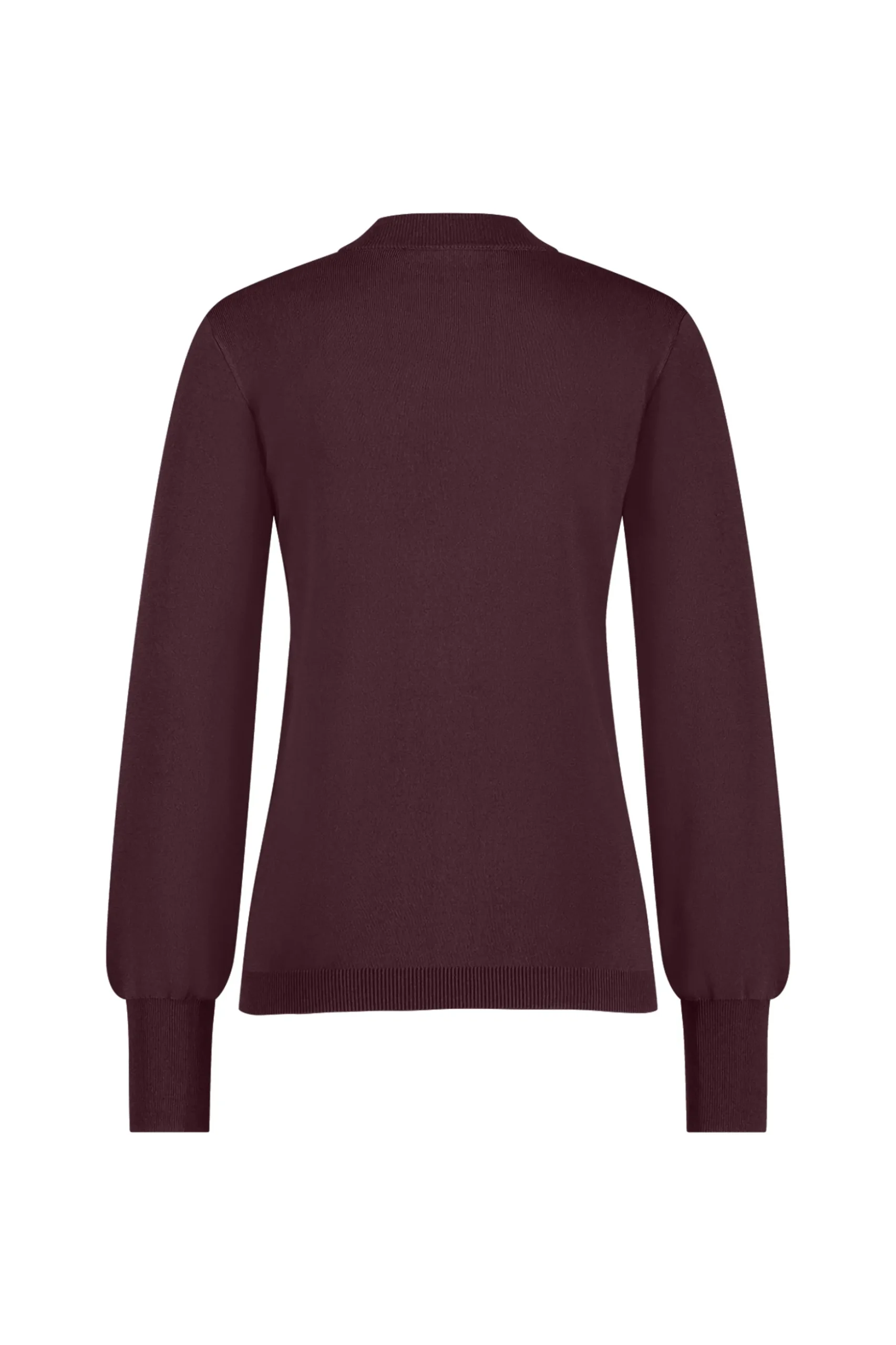 Lovis button pullover - blackberry