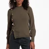 Lovis button pullover - new army