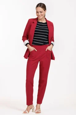 Luca trousers - dark red