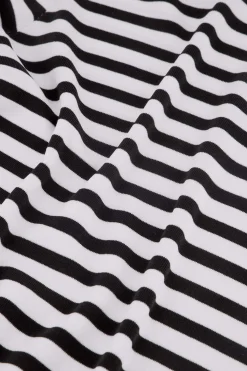 Luna stripe pullover - off white/black