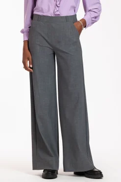 Luz grey melee trousers - grey melange
