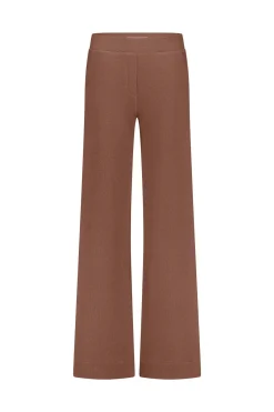 Luz honeycomb trousers - chocolate