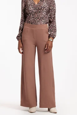 Luz honeycomb trousers - chocolate