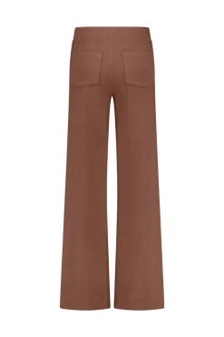 Luz honeycomb trousers - chocolate