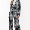 Luz squares trousers - dblue/kit