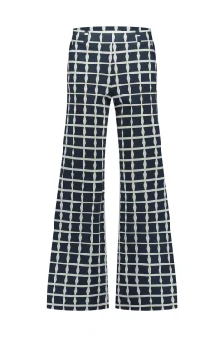 Luz squares trousers - dblue/kit