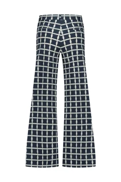 Luz squares trousers - dblue/kit