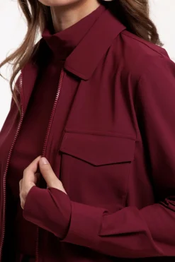 Mabel bomber jacket - merlot