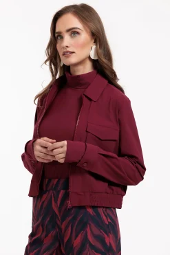 Mabel bomber jacket - merlot