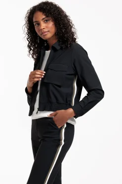 Mabel tape jacket - black