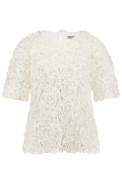 Madison flower top - off white