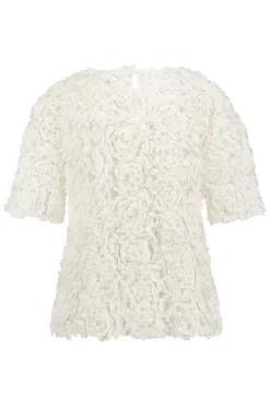 Madison flower top - off white