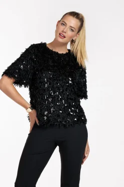 Madison party top - black