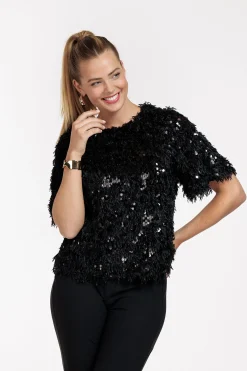Madison party top - black