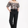 Manon leopard top - kit/chocolate