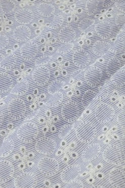 Marcha embroidery blouse - Light blue/Kit