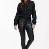 Margot leather trousers - black
