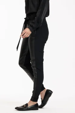 Margot leather trousers - black