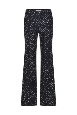 Marilon irr dots trousers - black/off white