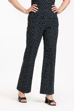 Marilon irr dots trousers - black/off white