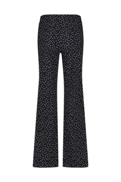 Marilon irr dots trousers - black/off white