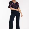 Marilon sparkle trousers - dark blue