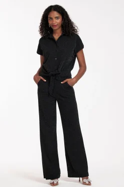 Marilon sparkle trousers - black