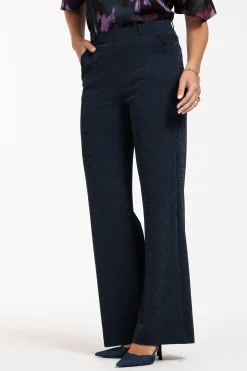 Marilon sparkle trousers - dark blue