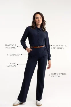 Marilon Trousers - dark blue