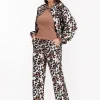 Marinda leopard trousers - kit/chocolate