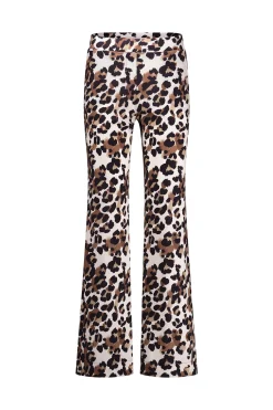 Marinda leopard trousers - kit/chocolate