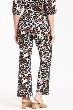 Marinda leopard trousers - kit/chocolate
