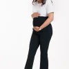 Maternity flair trousers - dark blue