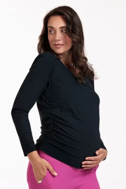 Maternity shirt - dark blue