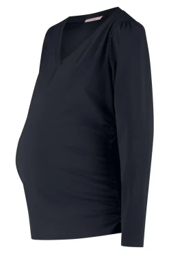 Maternity shirt - dark blue