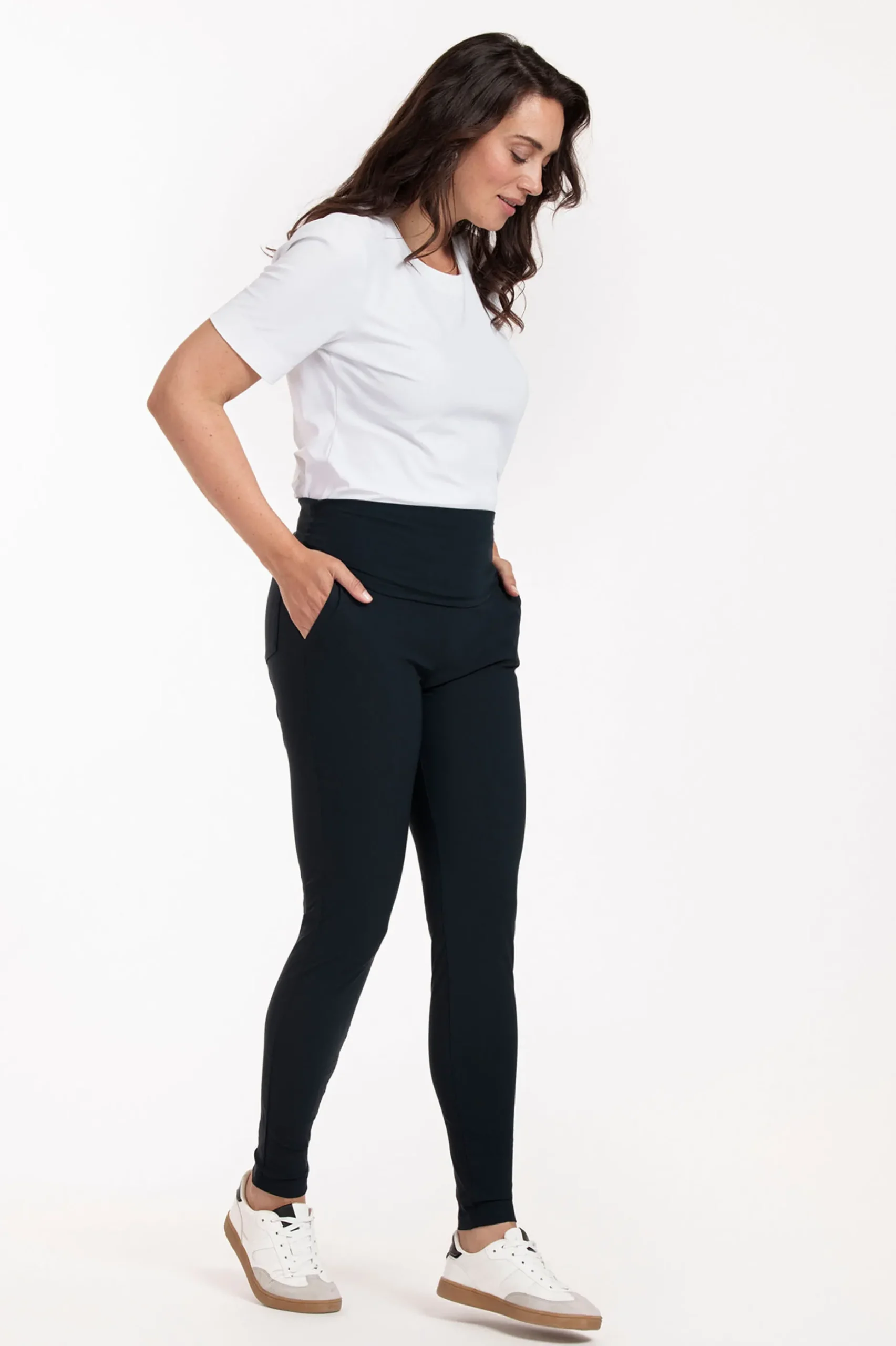 Maternity trousers - dark blue