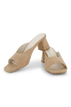Maureen mid heel sandals - camel