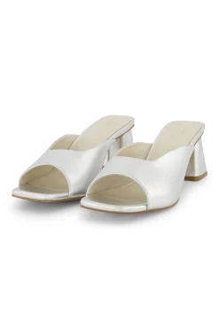 Maureen mid heel sandals - silver