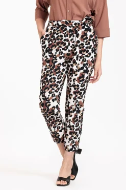 May leopard trousers - kit/chocolate