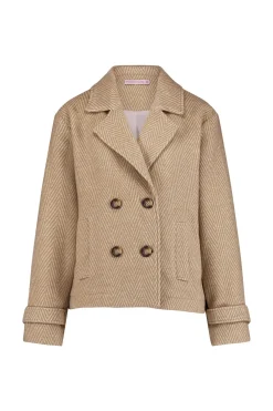Meriel herringbone jacket - beige