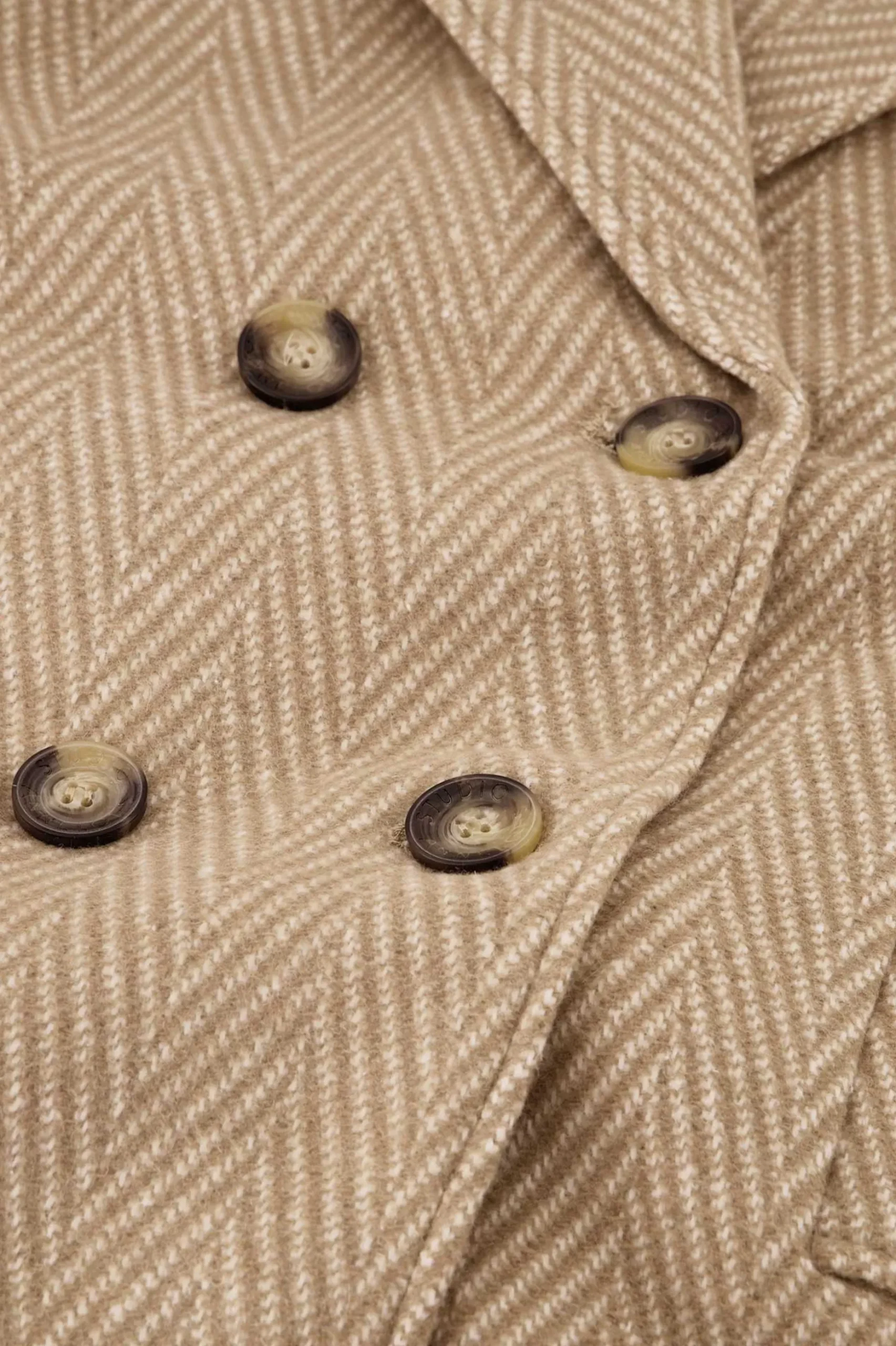 Meriel herringbone jacket - beige