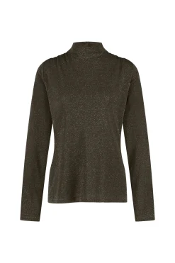 Miki glitter top - new army