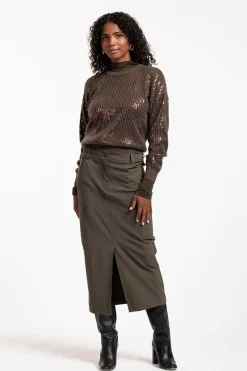 Nadia Cargo skirt - new army