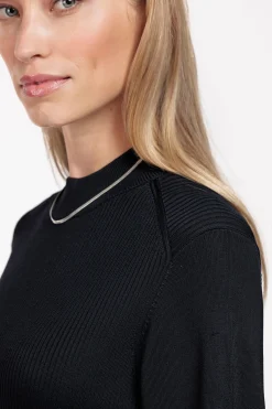 Nadia shiny pullover - dark blue